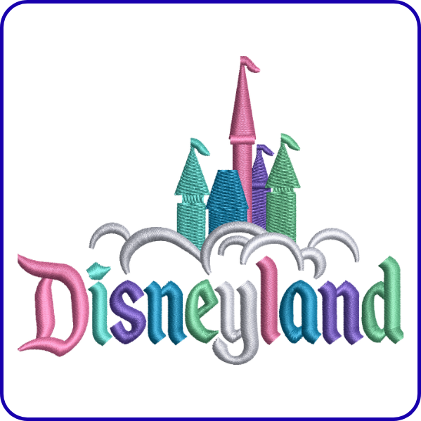 Disneyland Castle Embroidery Design