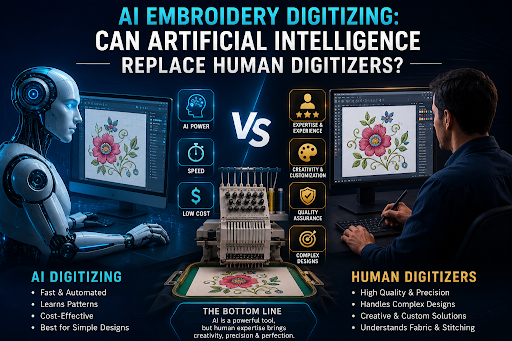 AI Embroidery Digitizing