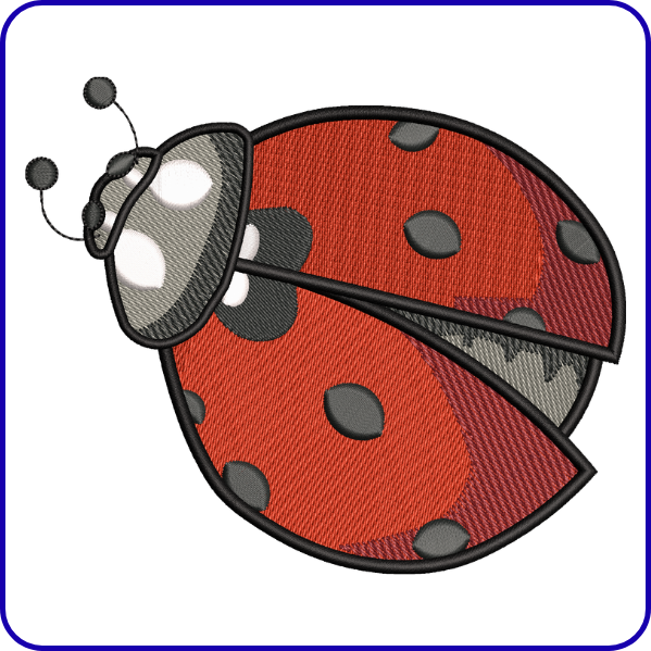 Ladybug Embroidery Design