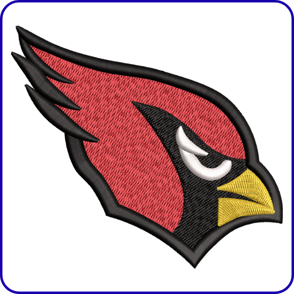Cardinal Bird Head Embroidery Design