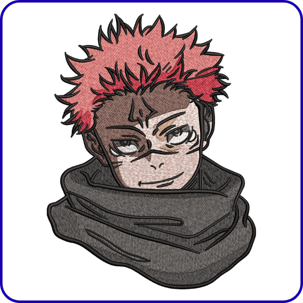 Anime Boy Embroidery Design